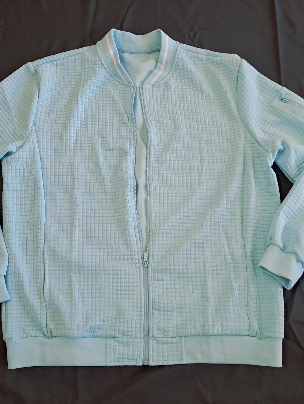 Mens Lightweight Jacket Casual Bomber Jacket Varsity Coat Size 4X - Picture 2 of 6